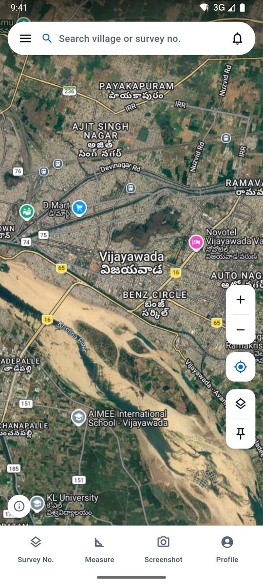 AP LandGrid map opening on Vijayawada